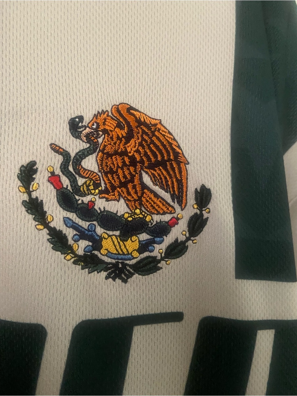 Cotton On Mexico 2002 Green & Cream Soccer Jersey XL - Picture 2 of 10